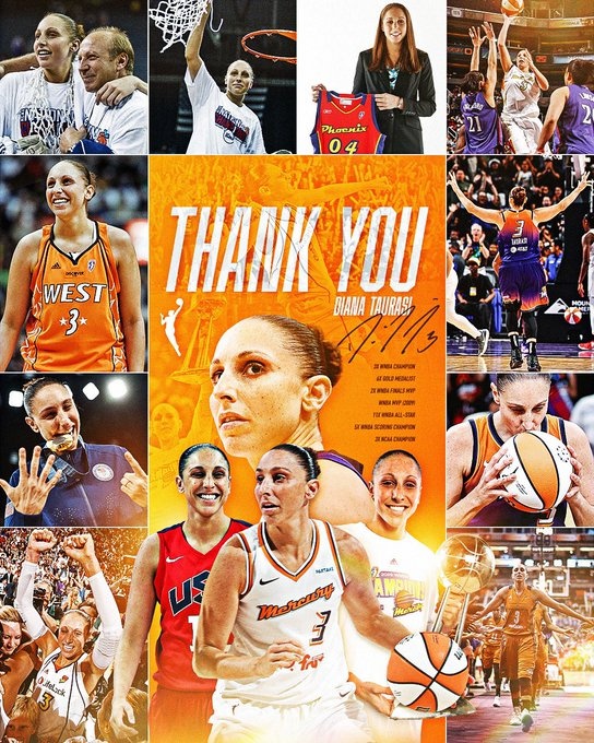 传奇落幕!WNBA巨星陶乐西宣布退役 结束20年职业生涯